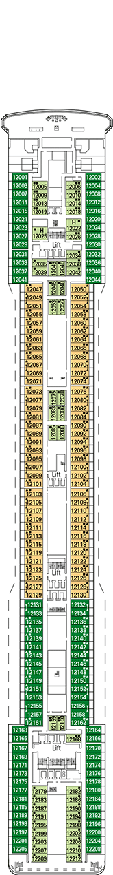 MSC Poesia Deck Plan Cabin Plan