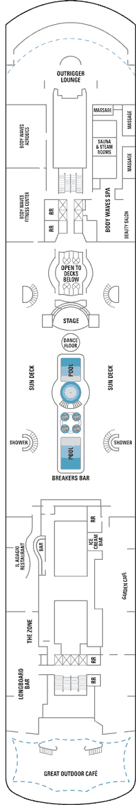 Norwegian Sky Deckplan Kabinen Plan