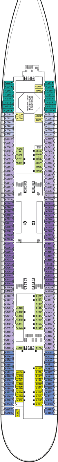 Deck plan RMS Queen Mary 2 from 12/11/2015