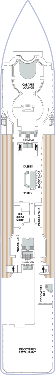 Azamara Quest Deck plan & cabin plan