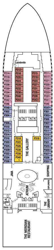 Azura Deck plan & cabin plan