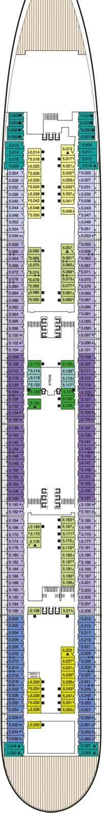 Deck plan RMS Queen Mary 2 from 12/11/2015