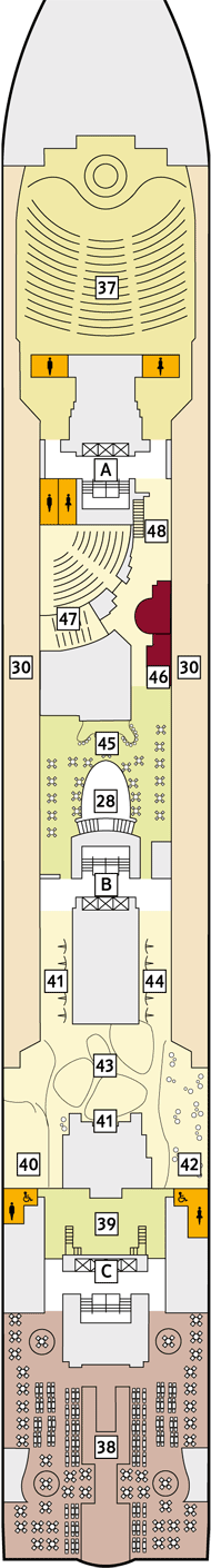 Mein Schiff 2 Deck plan & cabin plan