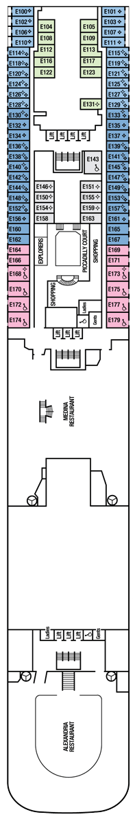 Aurora Deck plan & cabin plan