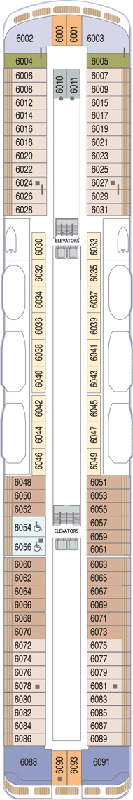 Azamara Quest Deck plan & cabin plan