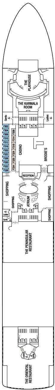 Azura Deck plan & cabin plan