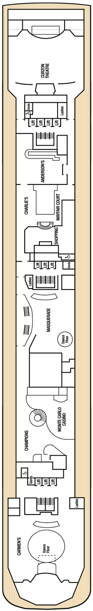 Aurora Deck Plan & Cabin Plan