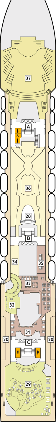 Mein Schiff 2 Deck plan & cabin plan