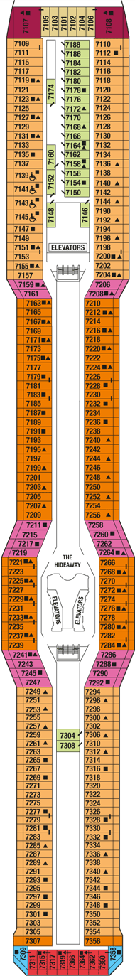 Deck plan M/S Celebrity Silhouette from 29/02/2016