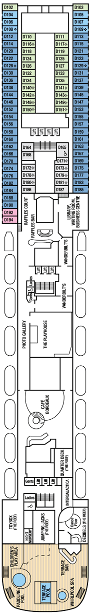 Aurora Deck plan & cabin plan