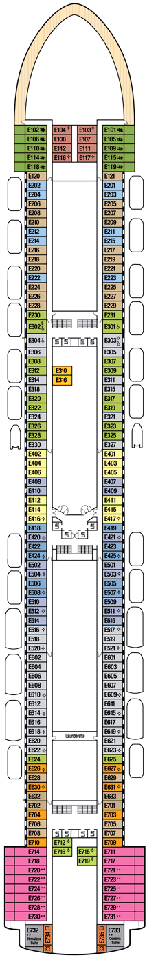 Azura Deck plan & cabin plan