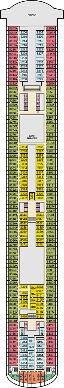 Carnival Horizon Deck Plan & Cabin Plan