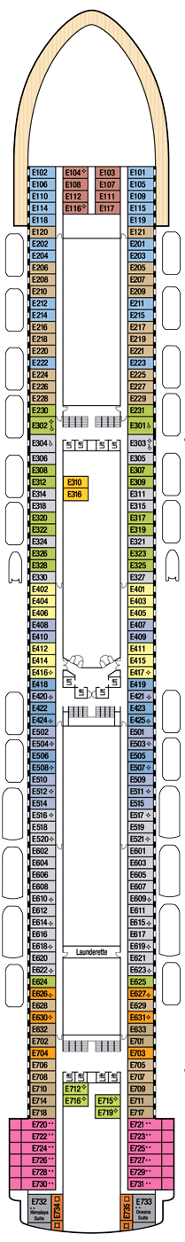 Ventura Deck Plan & Cabin Plan