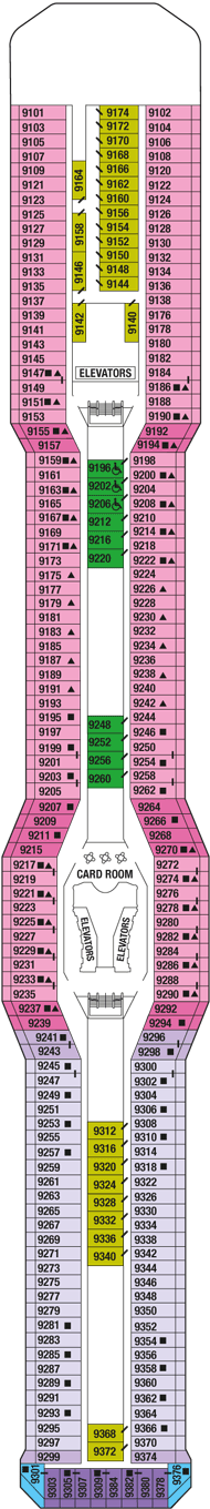 Celebrity Silhouette Deck plan & cabin plan