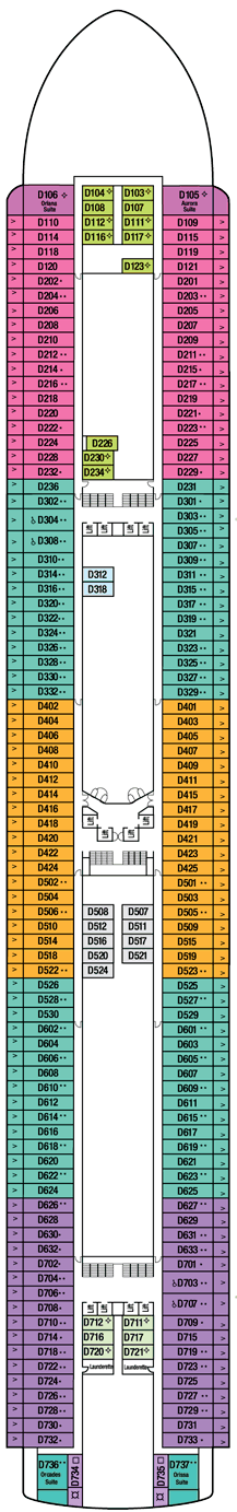 Ventura Deck plan & cabin plan