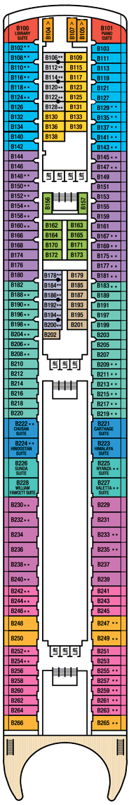 Aurora Deck plan & cabin plan