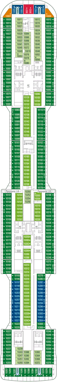 MSC Meraviglia Deck plan & cabin plan