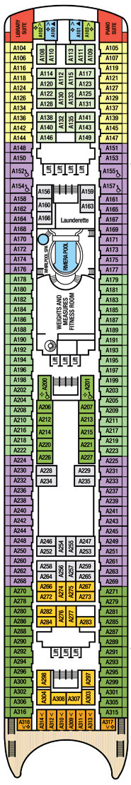 Aurora Deck plan & cabin plan