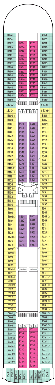 Azura Deck plan & cabin plan before 18/04/2015