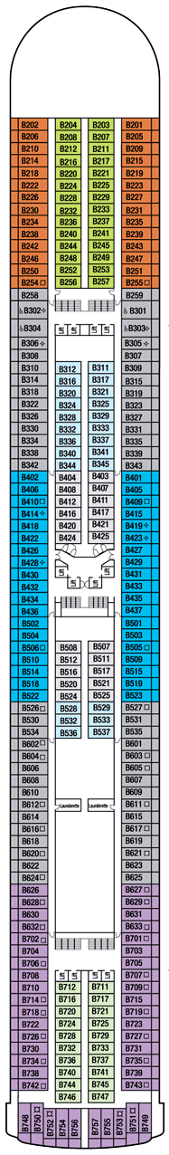 Ventura Deck plan & cabin plan