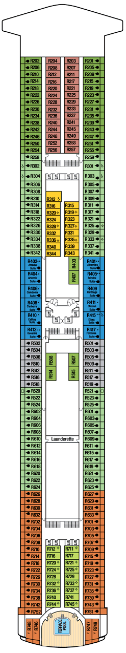 Deck plan M/S Azura from 19/04/2015