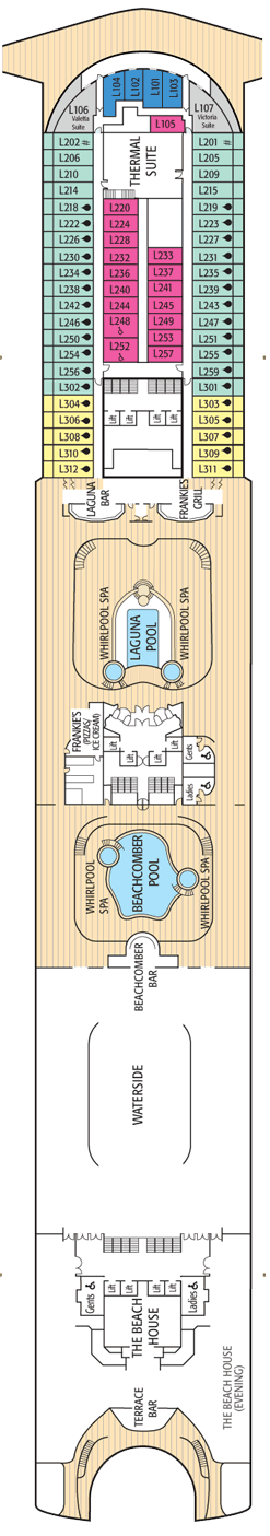 Ventura Deck plan & cabin plan