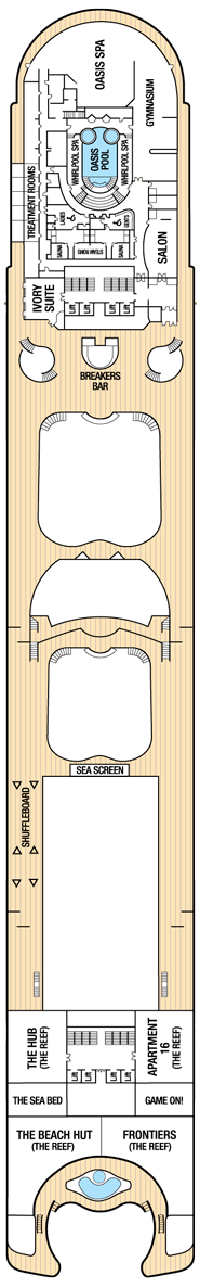 Azura Deck plan & cabin plan