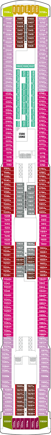 Norwegian Breakaway Deck plan & cabin plan