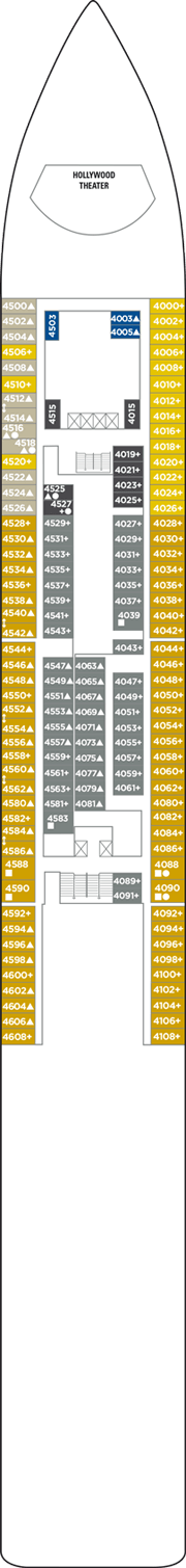 Pride of America Deck plan & cabin plan