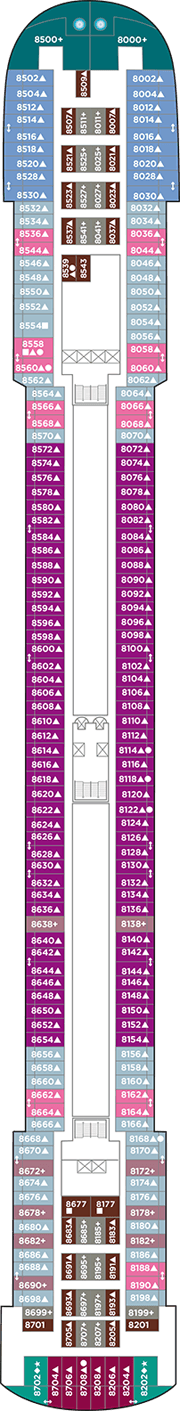 Pride of America Deck plan & cabin plan