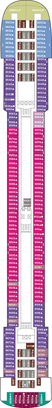 Pride of America Deck plan & cabin plan