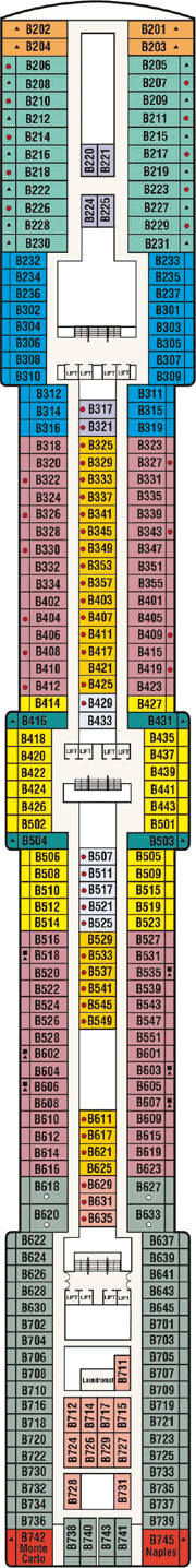 Deck Plan M S Island Princess From 04 01 2017