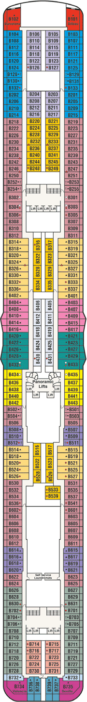 Majestic Princess Deck plan & cabin plan