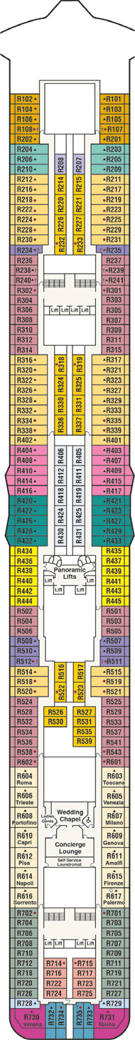 Majestic Princess Deck Map