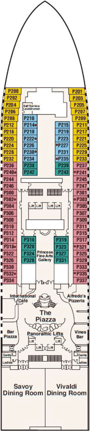 Deck plan M/S Sapphire Princess from 06/12/2016