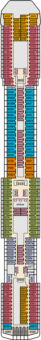 Carnival Miracle Deck Plan & Cabin Plan