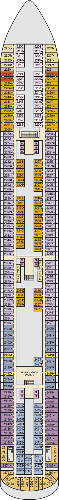 Carnival Horizon Deck Plan & Cabin Plan