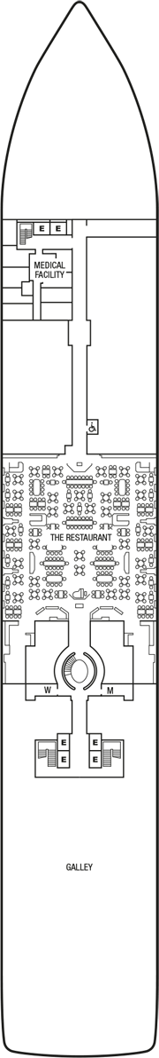 Seabourn Ovation Deck plan & cabin plan