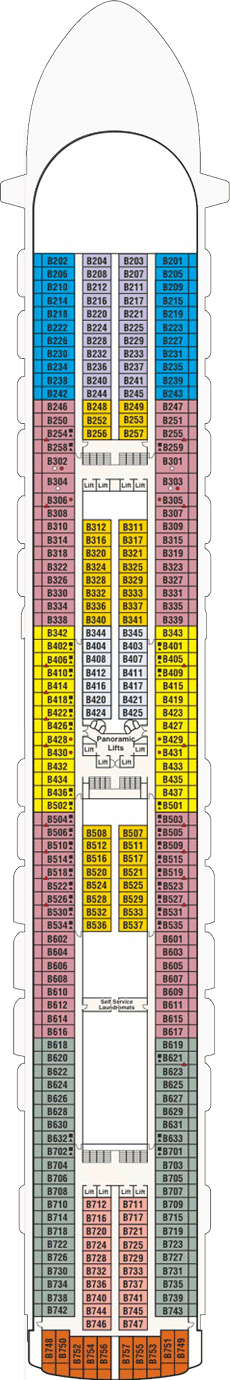 Ruby Princess Deck plan & cabin plan