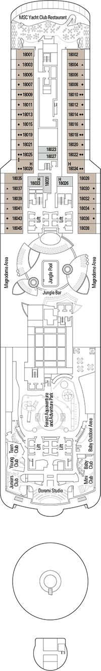 Deck plan MSC Seaside from 24/03/2018