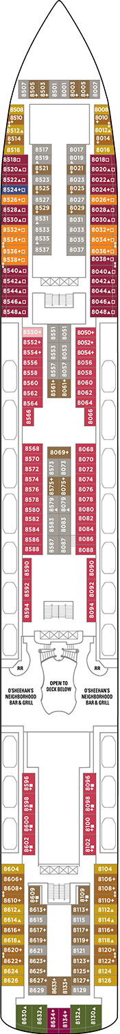 Norwegian Jade Deck Plan 11 & Cabin