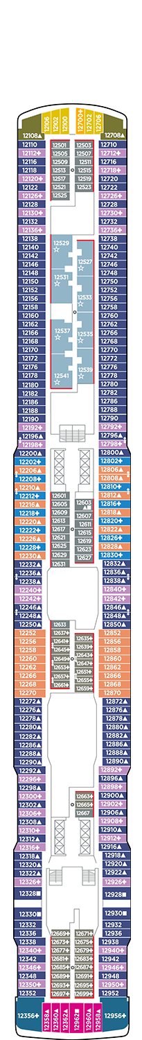 Norwegian Joy Deck plan & cabin plan