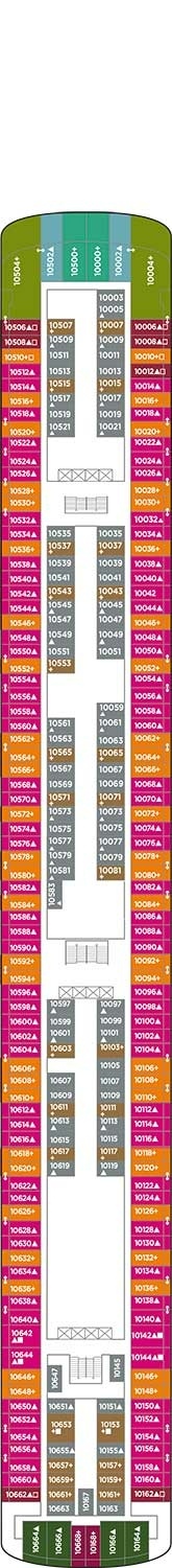 Norwegian Pearl Deck plan & cabin plan