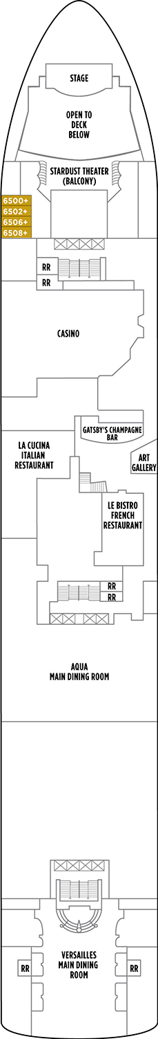 Norwegian Star Deck plan & cabin plan