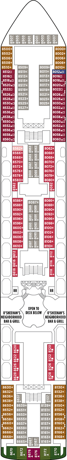 Norwegian Star Deck plan & cabin plan