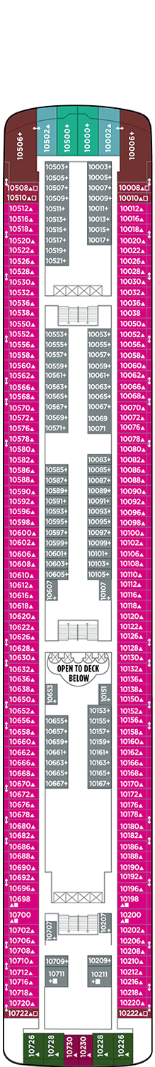 Norwegian Star Deck plan & cabin plan