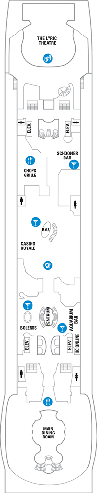 Adventure of the Seas Deck plan & cabin plan