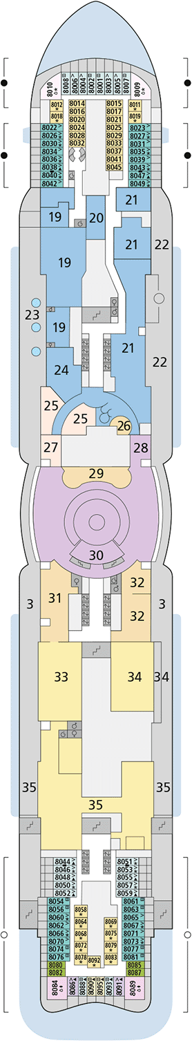 Deck plan AIDAnova on full screen