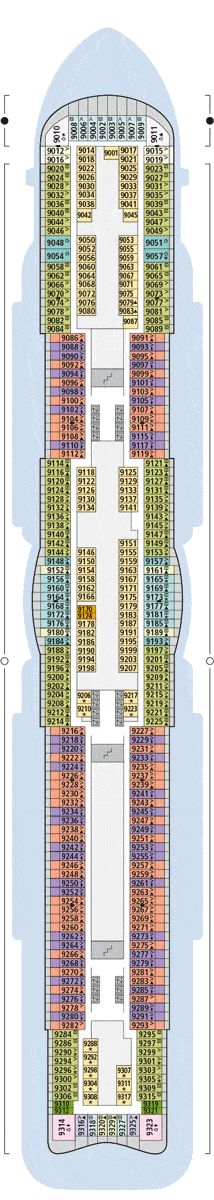 Aidacosma Deckplan Kabinen Plan