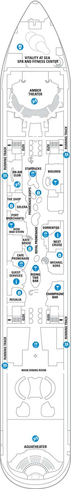 Allure of the Seas Deck plan & cabin plan